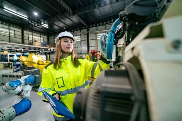 a woman implementing a TPM maintenance strategy 