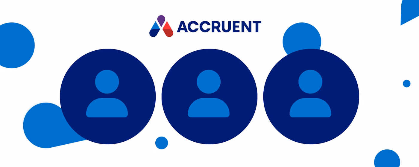 Accruent logo with three user icons